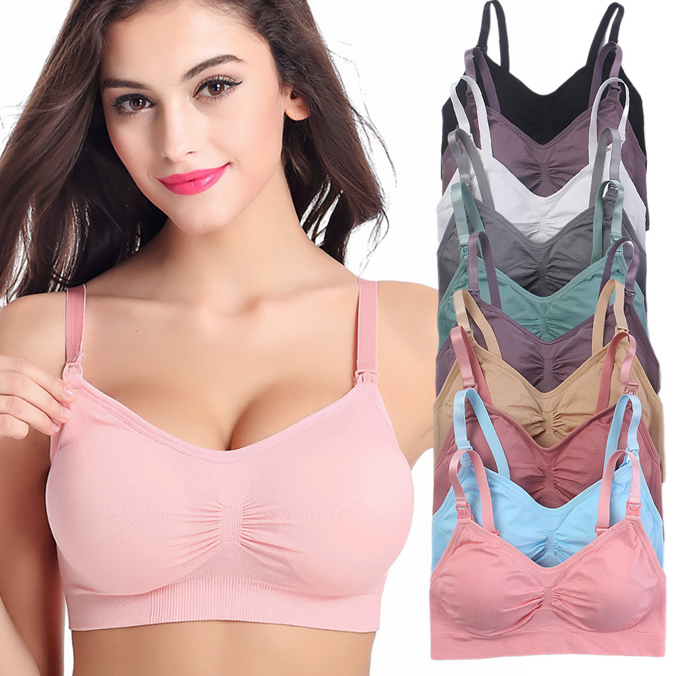 Breathable Maternity Pregnant  - Sleep Bra Bralette avaliação e preço