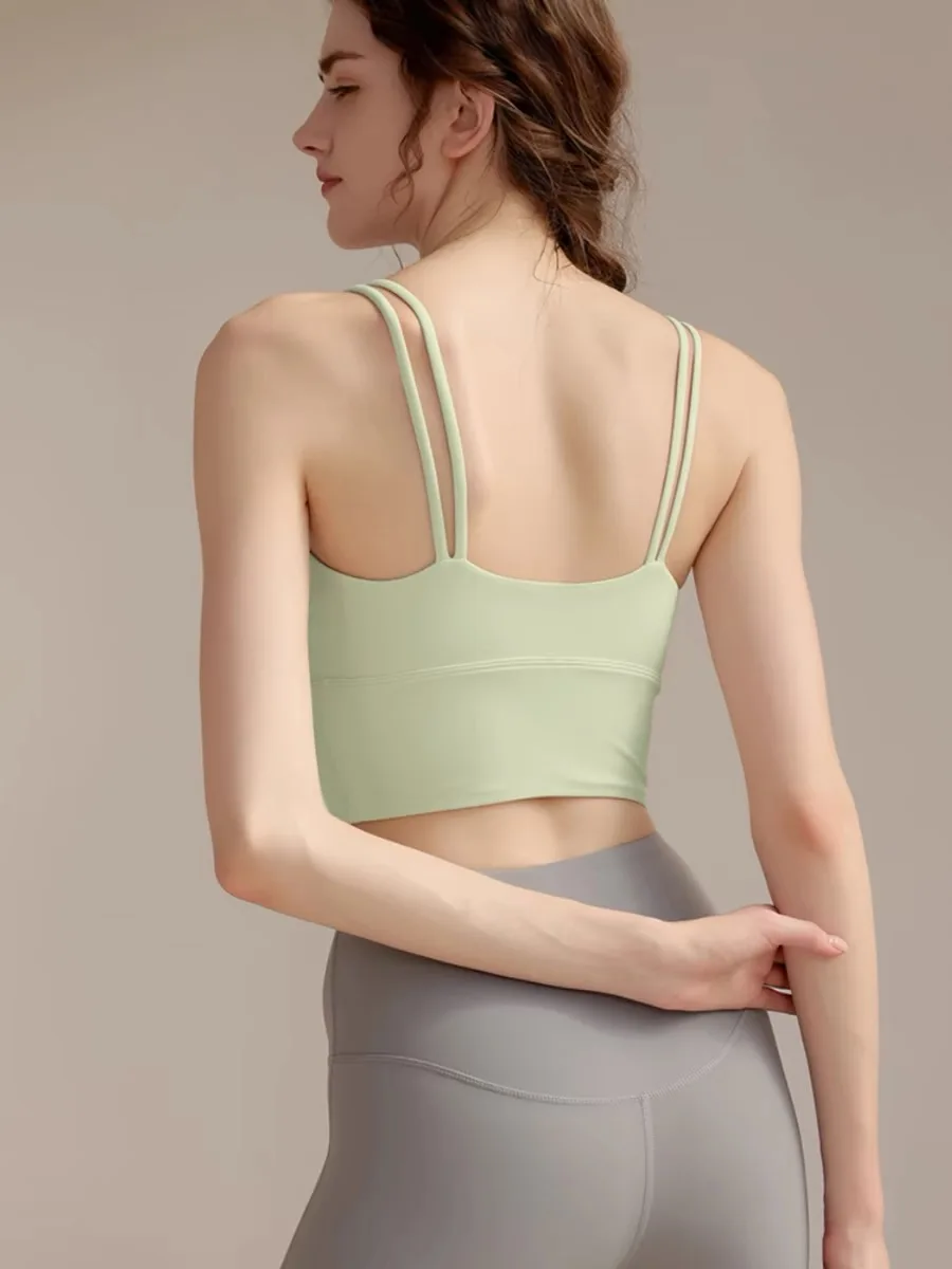 Women's Yoga Vest Fitness Runn - Sports Bra Racerback avaliação e preço