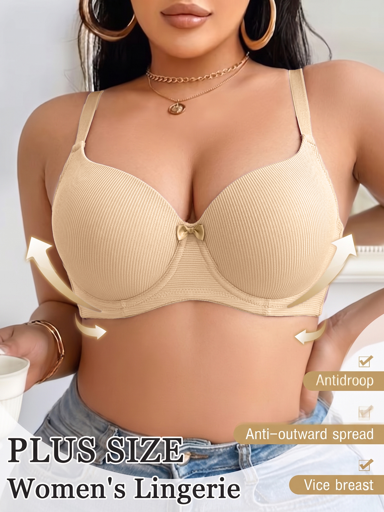 Plus Size Anti-Sagging Women B - Minimizer Bra Women avaliação e preço