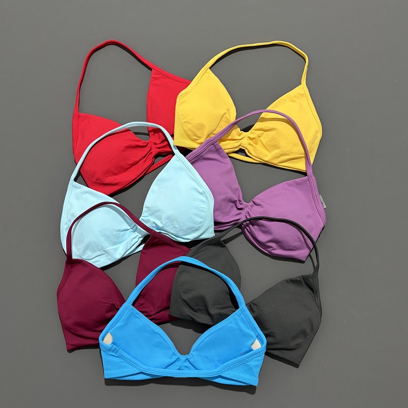 Sports Strappy Bra Yoga Underw - Sports Bra Racerback avaliação e preço