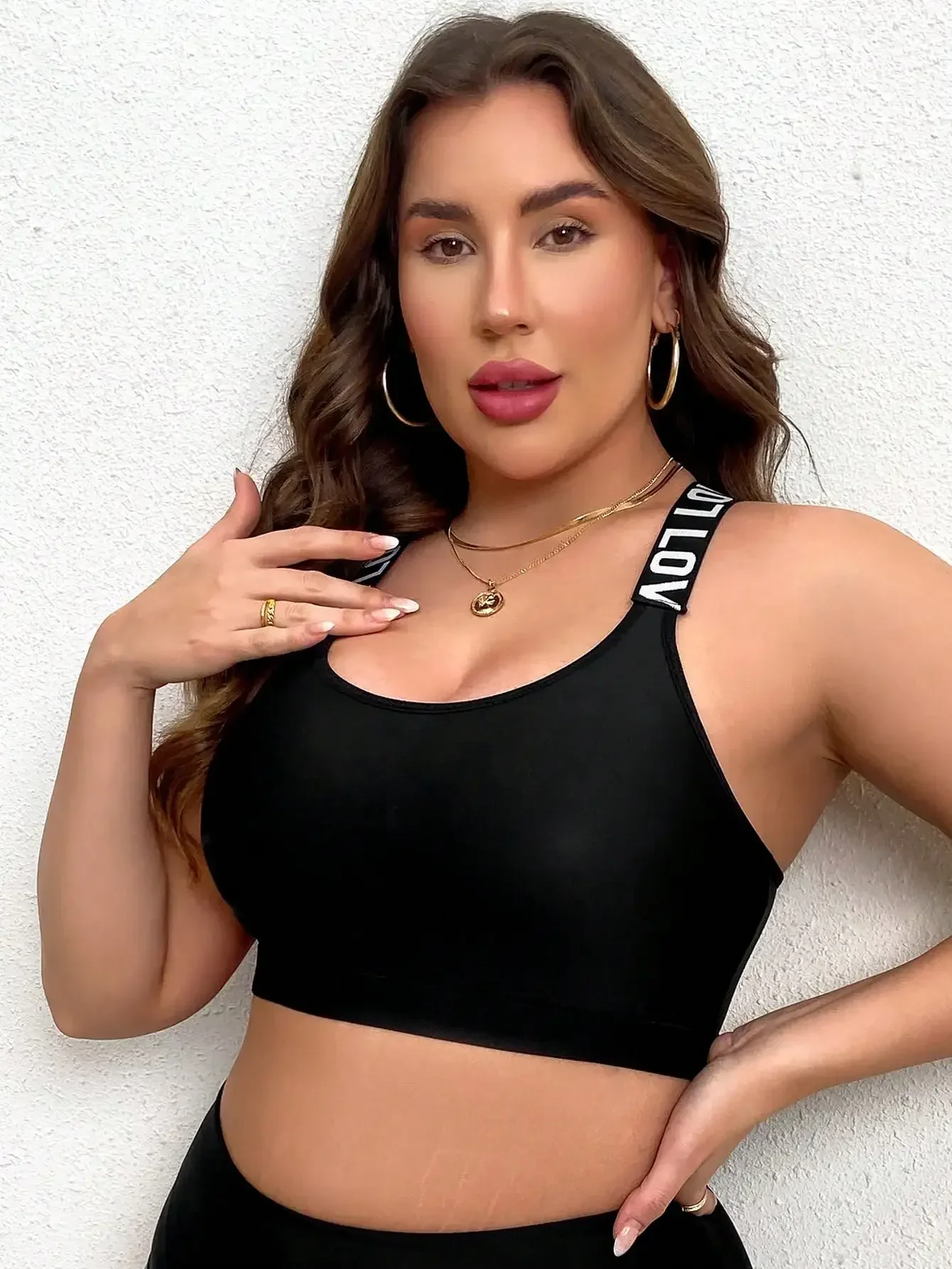 Plus Size Women Sports Bra, Bl - Full Coverage Bra avaliação e preço