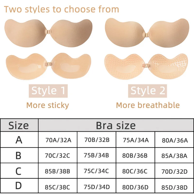 Sexy Women's bra Invisible Pus - Backless Bra Sticky avaliação e preço