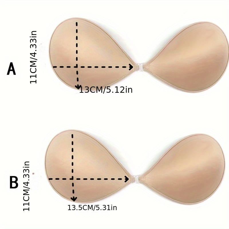 Invisible Push Up Bra Self-Adh - Backless Bra Sticky avaliação e preço