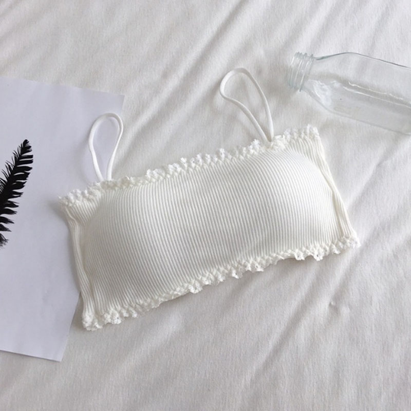 Women's Cotton Bra Female Tube - T Shirt Bra Seamless avaliação e preço