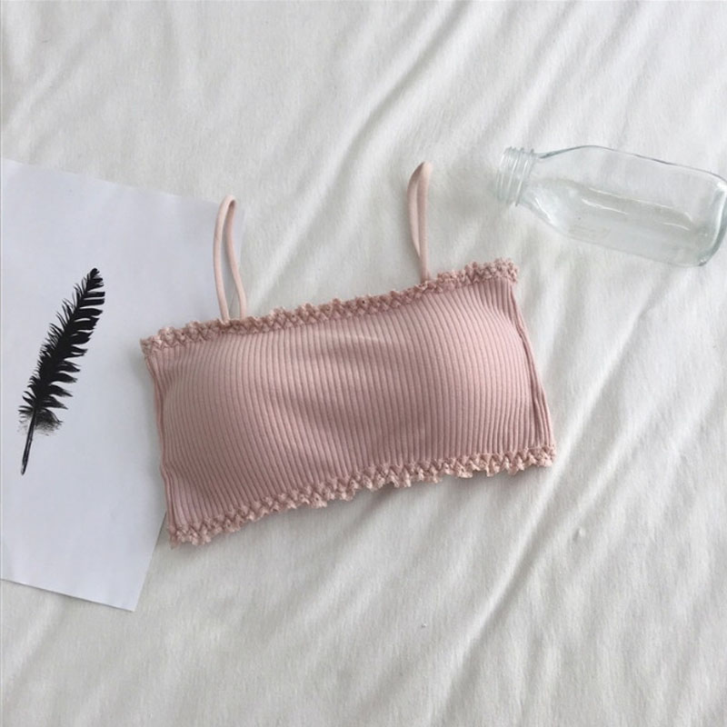 Women's Cotton Bra Female Tube - T Shirt Bra Seamless avaliação e preço