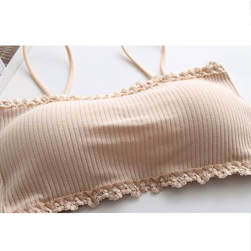 Women's Cotton Bra Female Tube - T Shirt Bra Seamless avaliação e preço