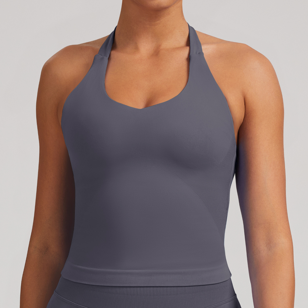 Women's Yoga Vest Seamless Top - T Shirt Bra Seamless avaliação e preço