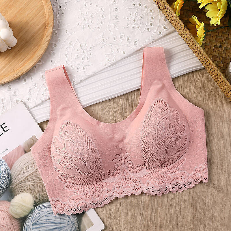 Breathable Latex Bra Seamless  - Sleep Bra Bralette avaliação e preço