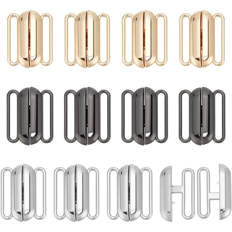 12 Sets 3 Colors Front Closing - Nursing Bra Clip avaliação e preço