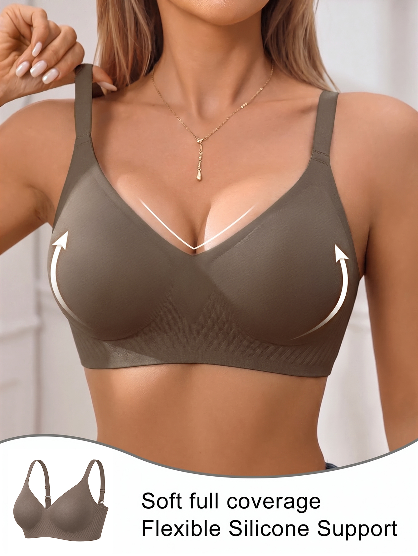 Full Coverage Push Up Jelly Su - Underwire Bra Padded avaliação e preço