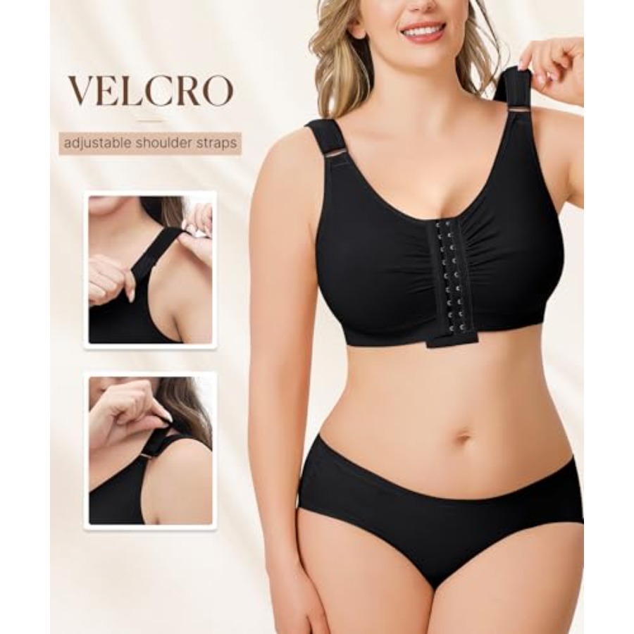 BRABIC Post Surgery Front Clos - Full Coverage Bra avaliação e preço