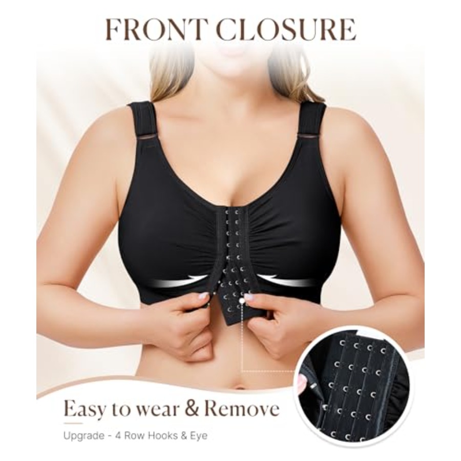 BRABIC Post Surgery Front Clos - Full Coverage Bra avaliação e preço