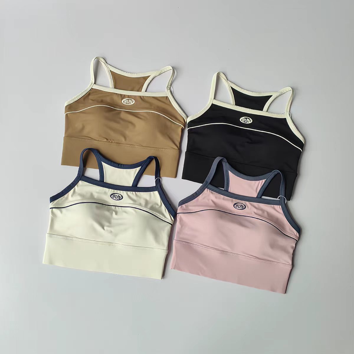 Women Color Block Sports Bra w - Minimizer Bra Women avaliação e preço