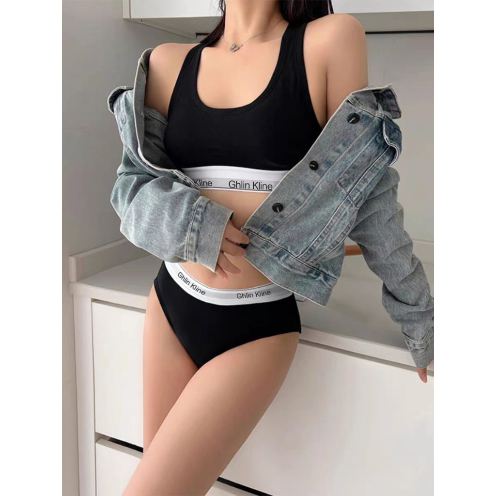 2PCS Ghlin Kline Underwear wit - Cotton Bra Everyday avaliação e preço