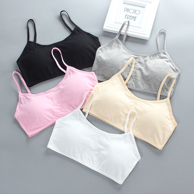5pcs Teenage Girls Cotton Trai - Cotton Bra Everyday avaliação e preço