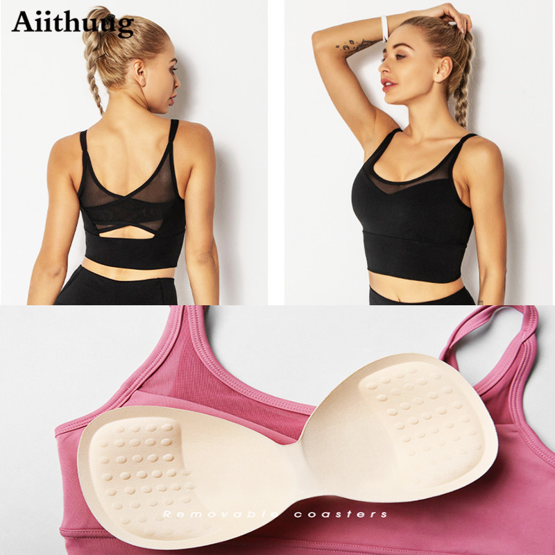 Aiithuug Yoga Bras Fitness Shi - Sports Bra Racerback avaliação e preço