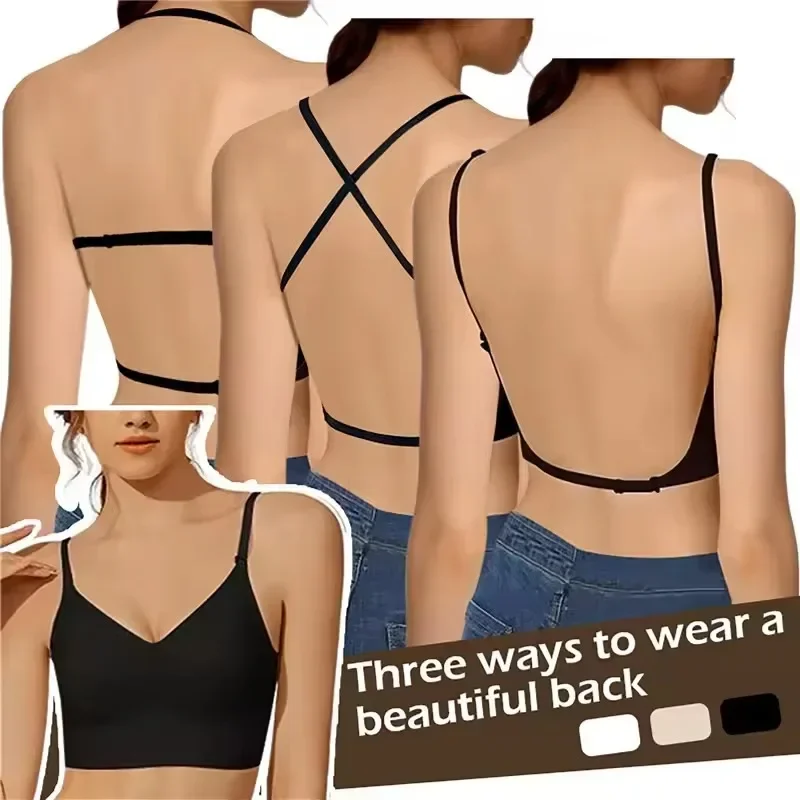 Women Invisible Bra Deep U Plu - Backless Bra Sticky avaliação e preço