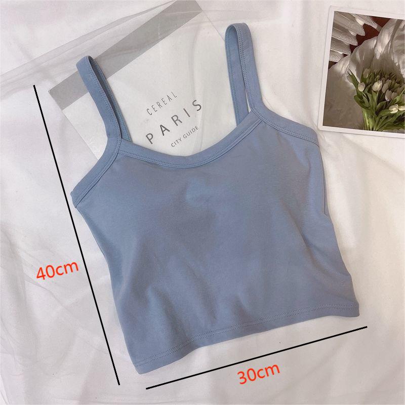 Crop Top Women Sexy Sleeveless - T Shirt Bra Seamless avaliação e preço