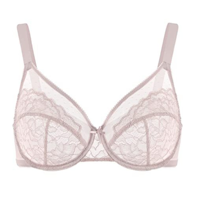 Plus Size Lace Bra French Push - Sheer Mesh Bra avaliação e preço