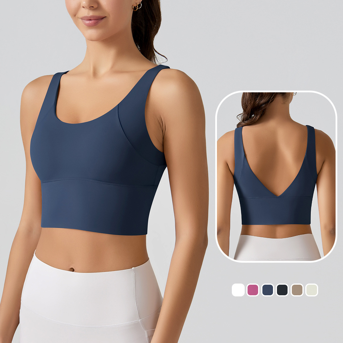 1PC New Yoga Tank Top Summer S - Plunge Bra Push Up avaliação e preço