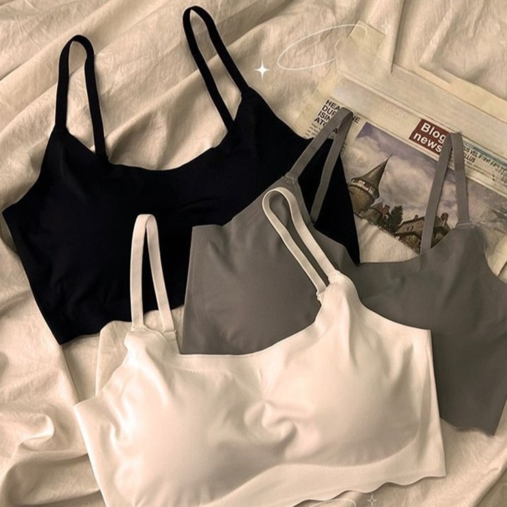 Seamless Bra for Women Ice Sil - Sleep Bra Bralette avaliação e preço