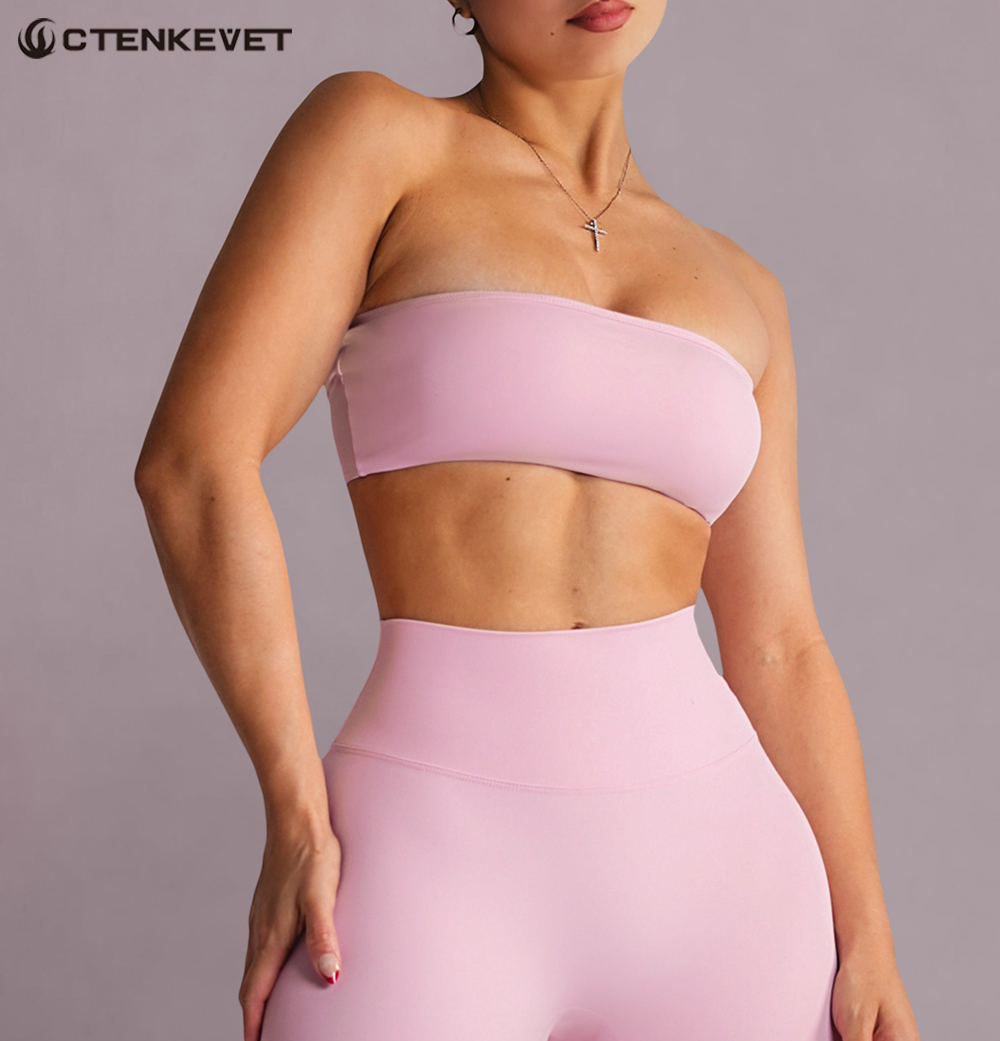 Strapless Sports Bra Gym Crop  - Sports Bra Racerback avaliação e preço