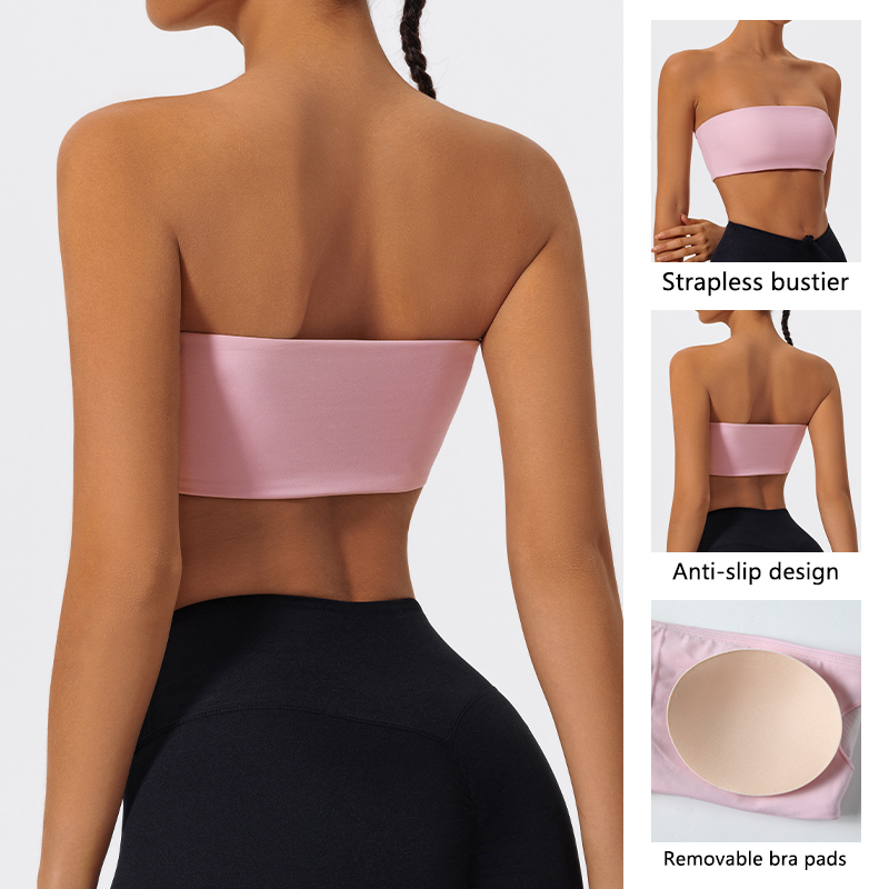 Strapless Sports Bra Gym Crop  - Sports Bra Racerback avaliação e preço