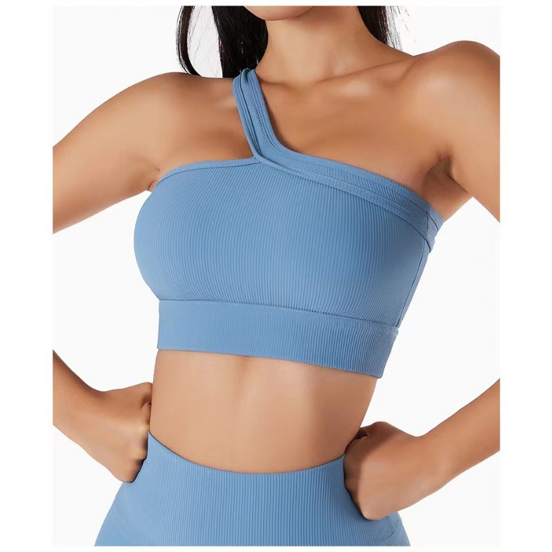 Women Single Shoulder Sexy Yog - T Shirt Bra Seamless avaliação e preço