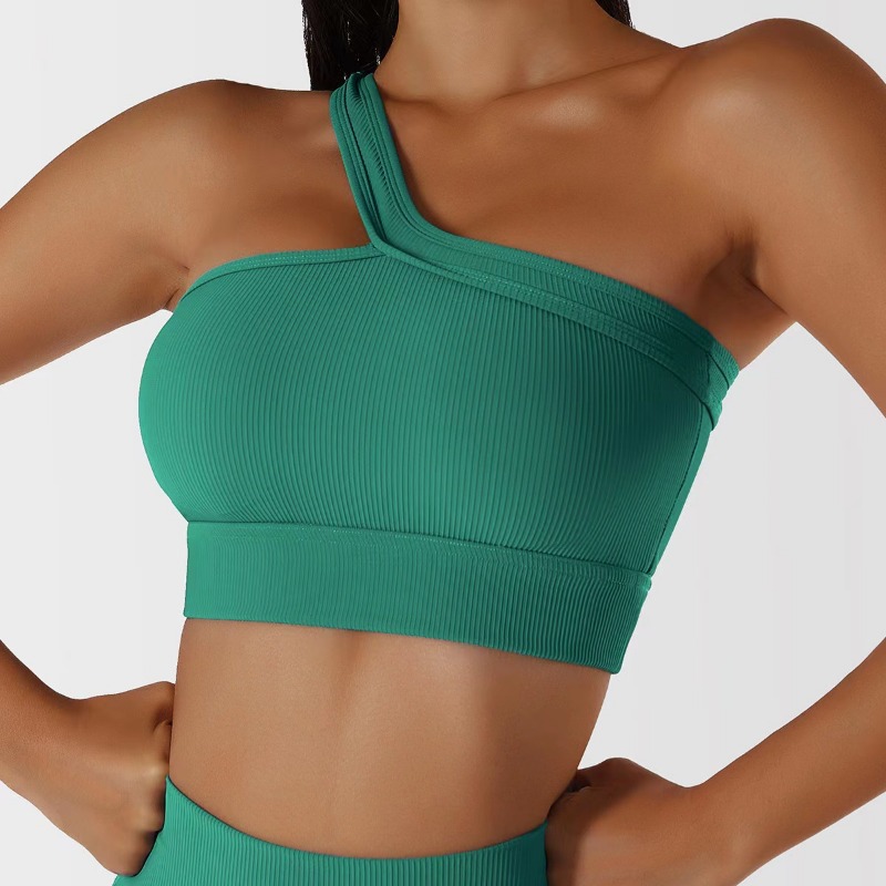 Women Single Shoulder Sexy Yog - T Shirt Bra Seamless avaliação e preço