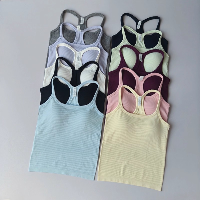 Summer Women's Yoga Camisole S - T Shirt Bra Seamless avaliação e preço