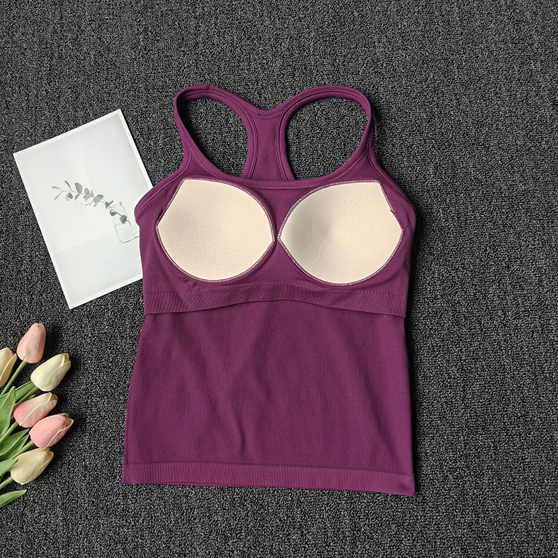 Summer Women's Yoga Camisole S - T Shirt Bra Seamless avaliação e preço