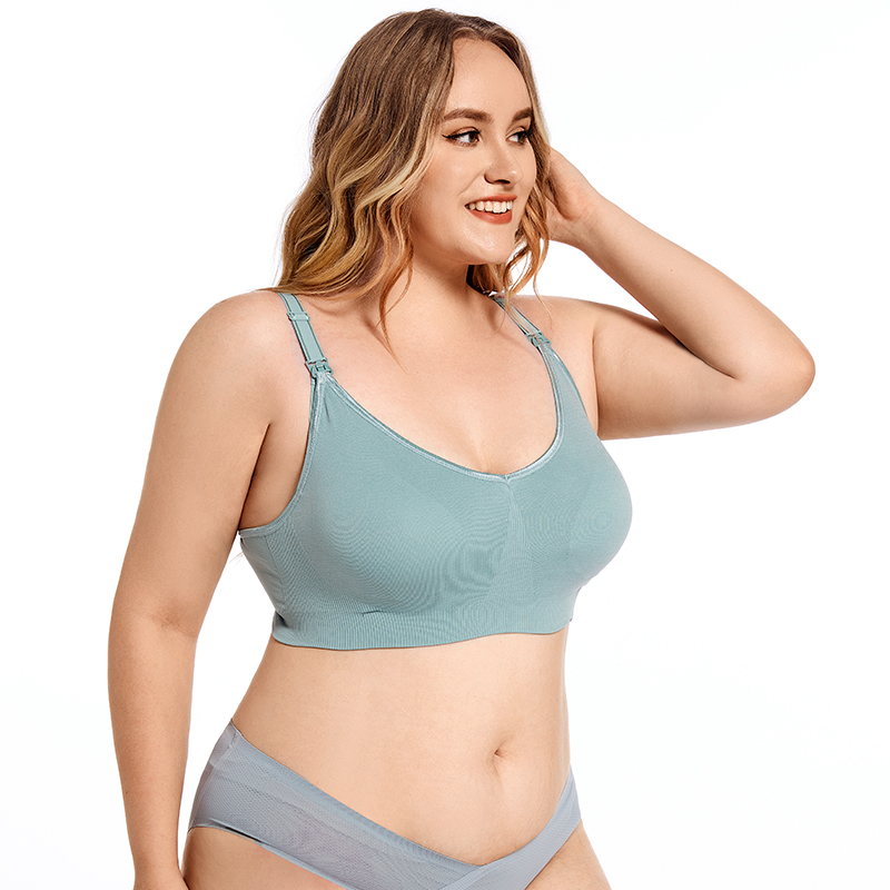 Plus Size Wireless Maternity B - Nursing Bra Clip avaliação e preço