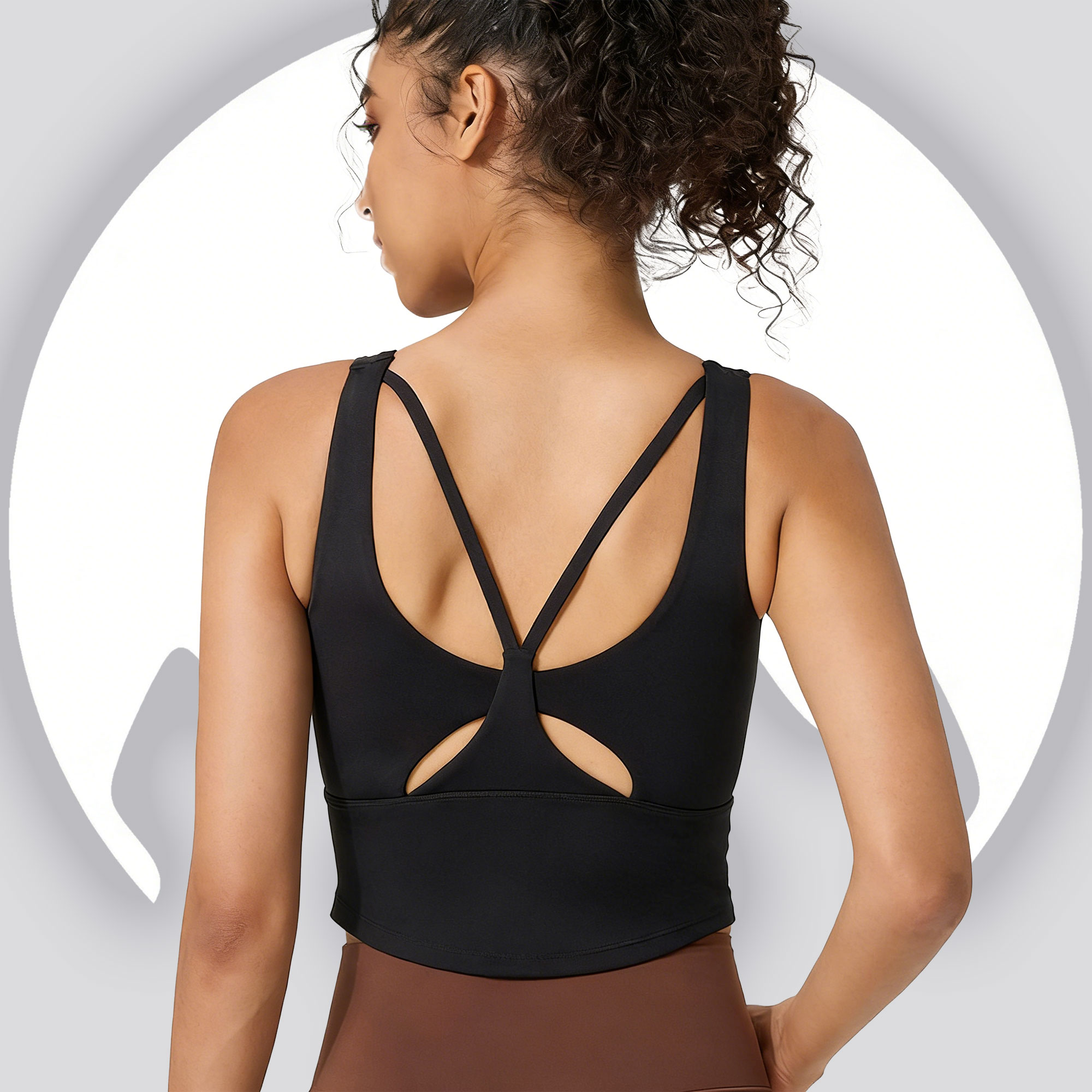 Women's Fixed Cup Yoga Sports  - Sports Bra Racerback avaliação e preço