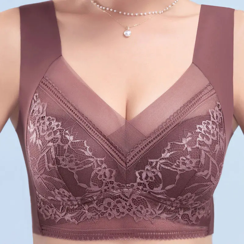 L-6L Women Large Bra Push Up I - Lace Bralette Set avaliação e preço