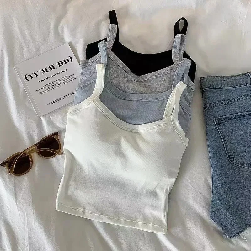 Sexy Sleeveless Crop Top for W - T Shirt Bra Seamless avaliação e preço