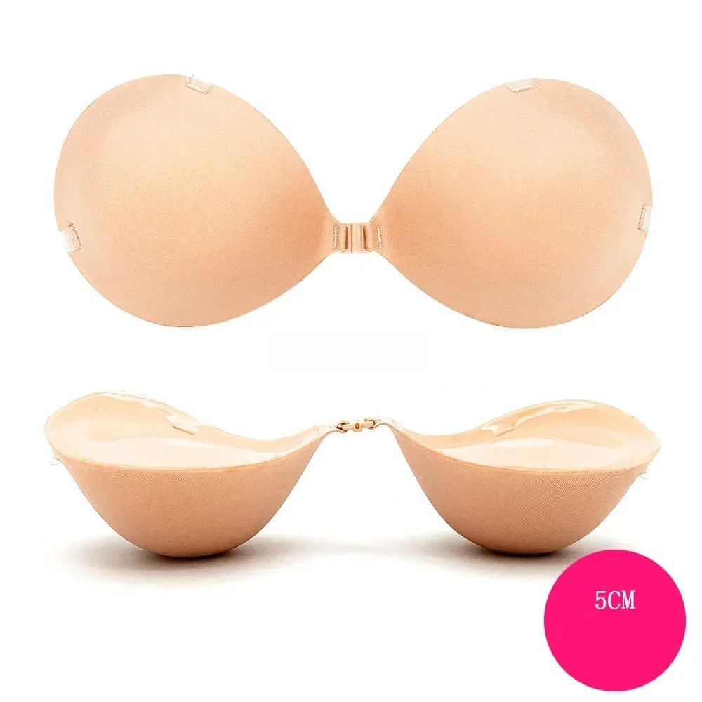 5cm/6cm Silicone Push Up Bra f - Backless Bra Sticky avaliação e preço
