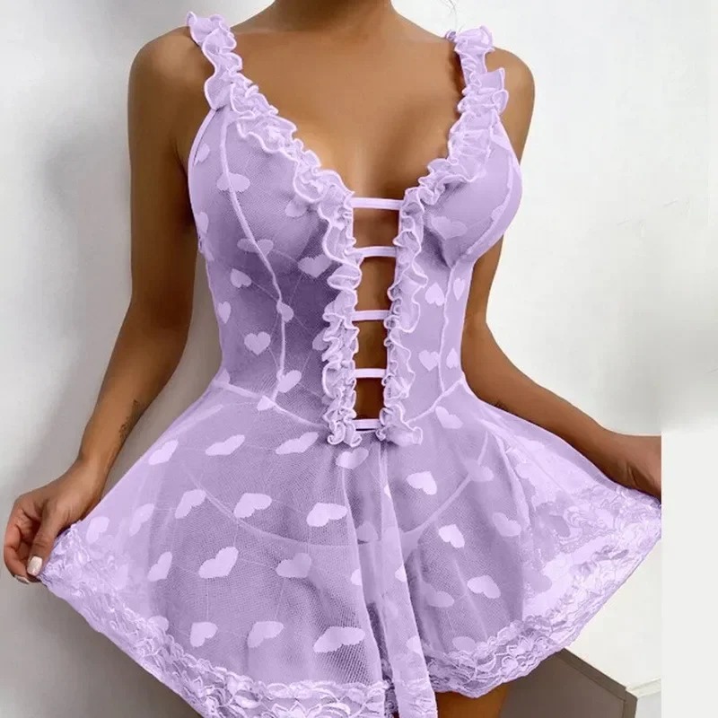 Nighty for Ladies Hot Romantic - Sheer Mesh Bra avaliação e preço