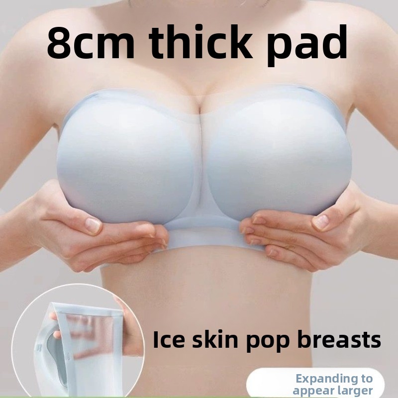 8CM Push Up Strapless Bra - Ic - Convertible Bra Multiway avaliação e preço
