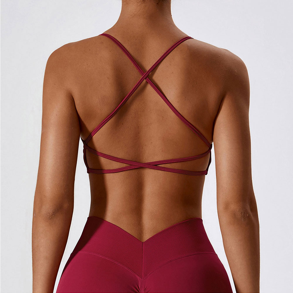 Women Cross Strap Sports Bra W - Sports Bra Racerback avaliação e preço