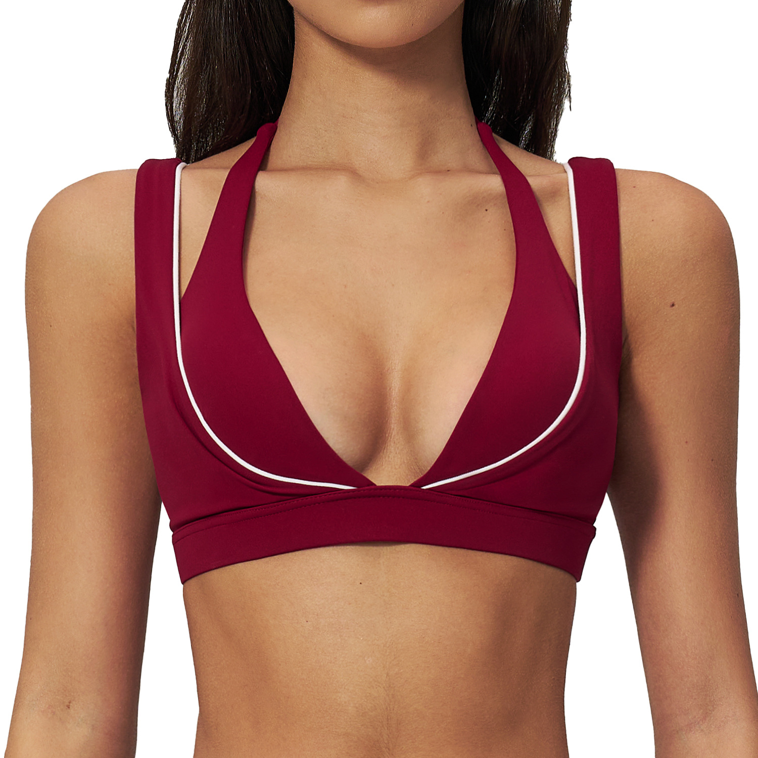 Yoga Underwear Women Sports Br - Plunge Bra Push Up avaliação e preço