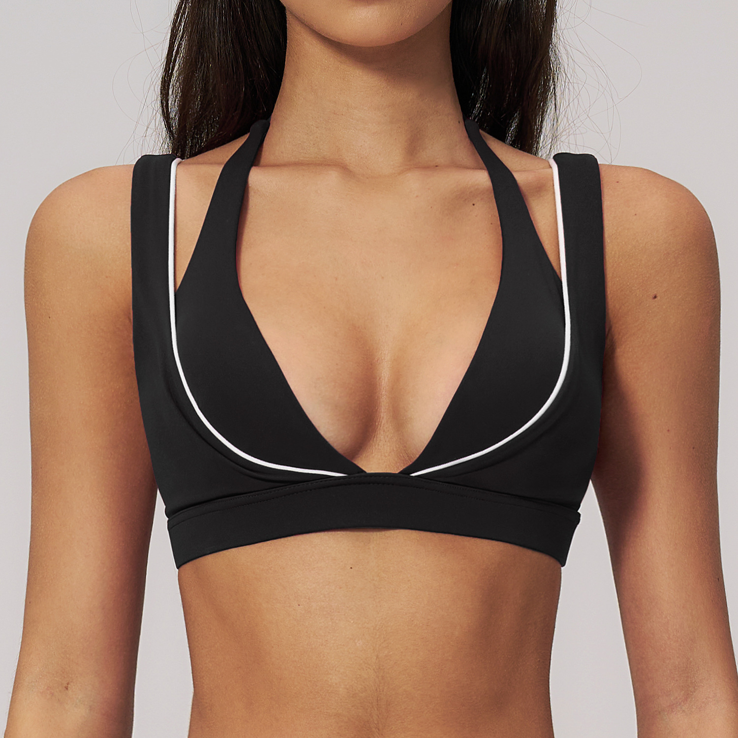 Yoga Underwear Women Sports Br - Plunge Bra Push Up avaliação e preço