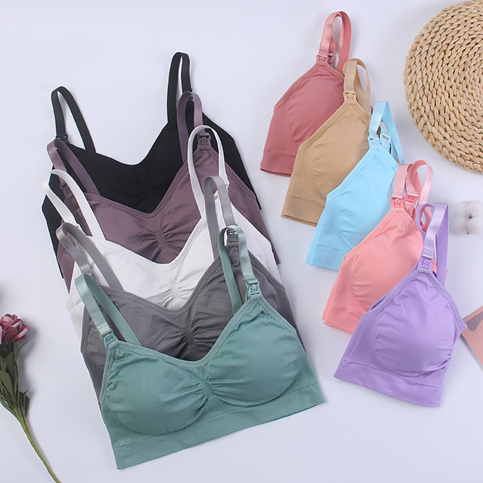 Breathable Maternity Pregnant  - Sleep Bra Bralette avaliação e preço