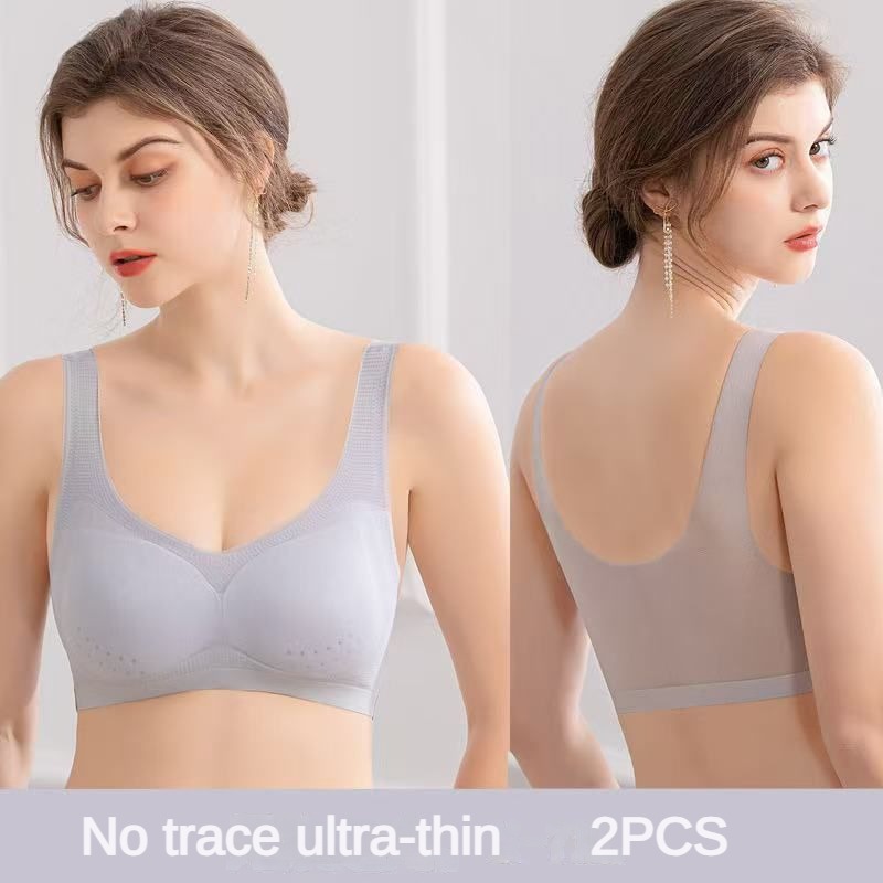 2PCS sexy bra lingerie Plus Si - Sleep Bra Bralette avaliação e preço