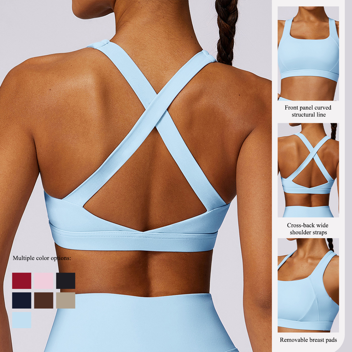 New Summer Women's Shockproof  - Minimizer Bra Women avaliação e preço