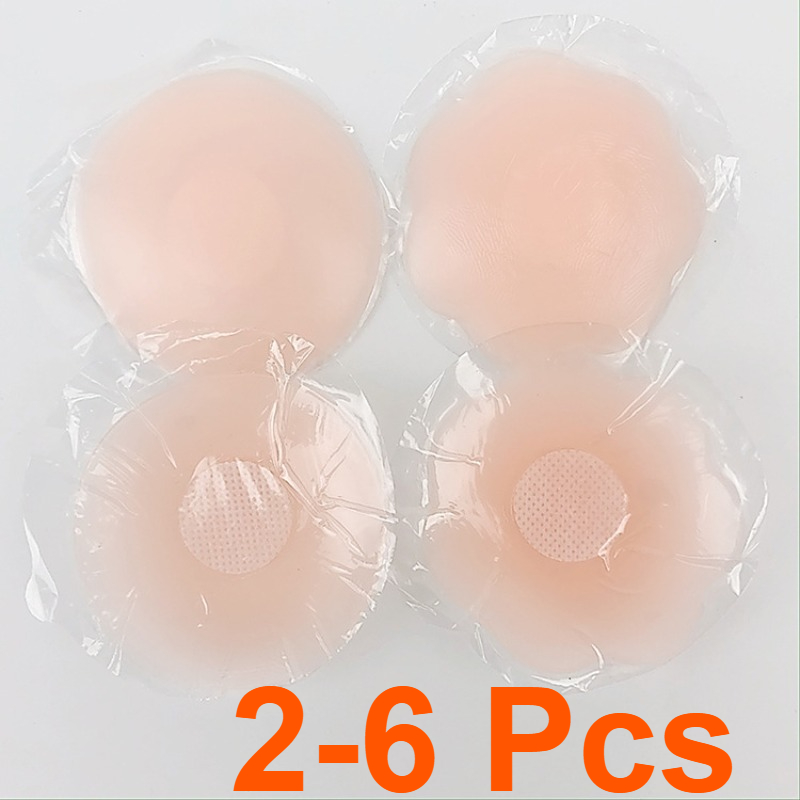2-6Pcs Women Silicone Nipple C - Push Up Bra Silicone avaliação e preço